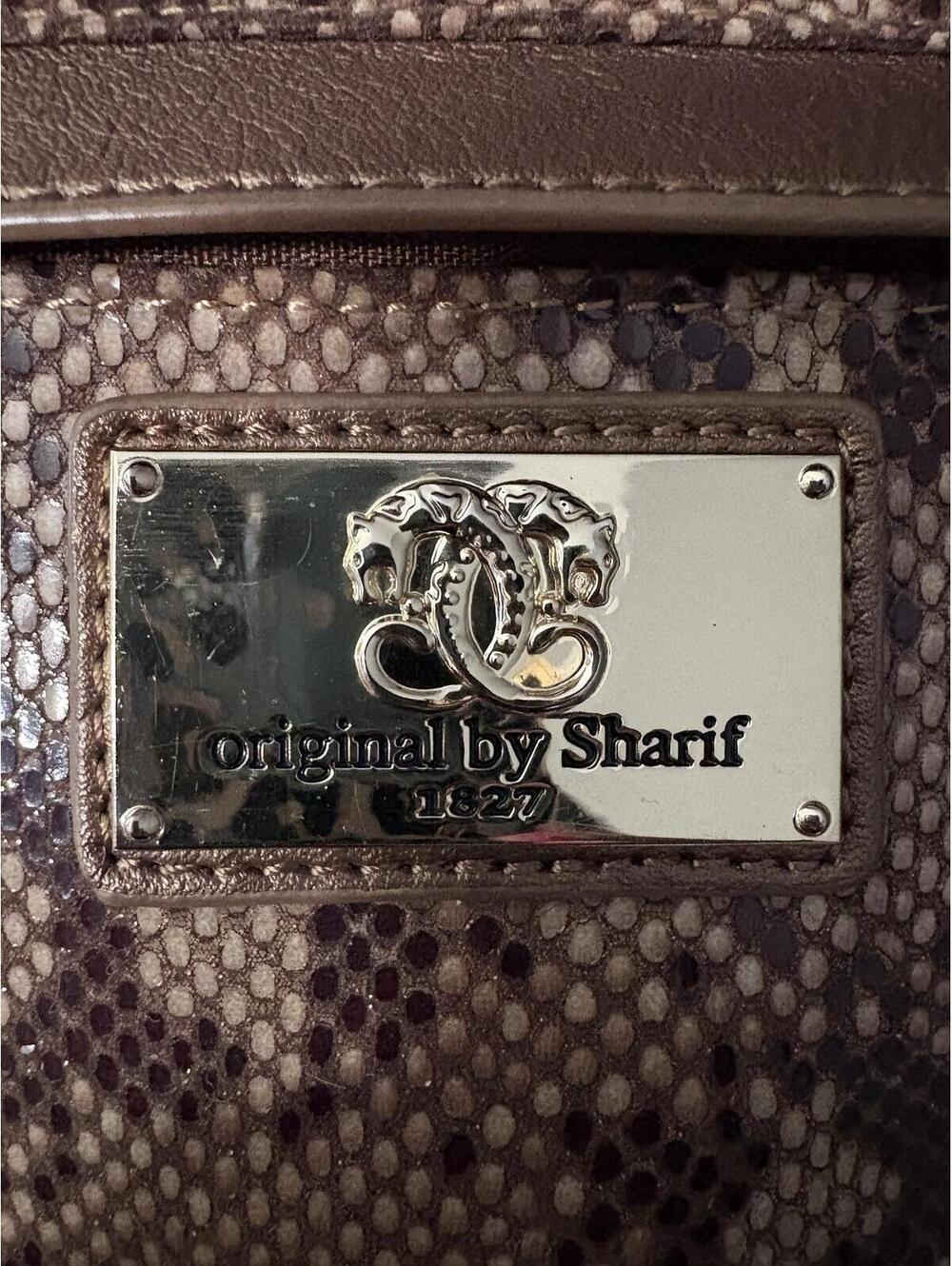 Original by Sharif 1827 Metallic Gold Reptile Crossbody Bag - Picture 4 of 9